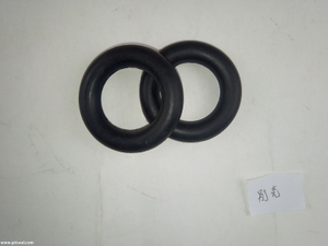 Rubber coated electrical wire muffler hangers